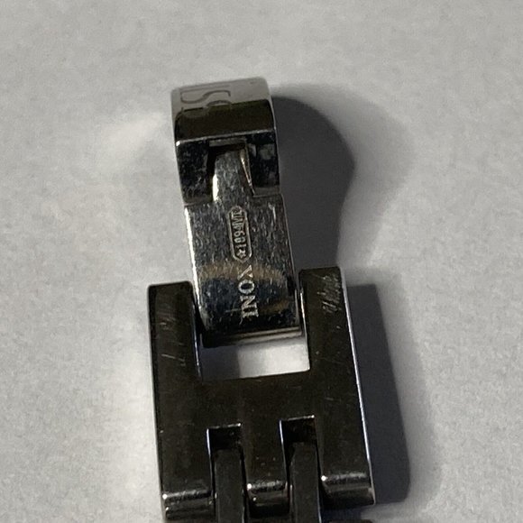 INOX STAINLESS STEEL  MENS BRACELET Diamonds Link 8.5" - Picture 6 of 7